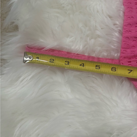 Crown and Ivy Pink Eyelet Sundress Barbiecore Size 10 Summer Silicone strips - Picture 4 of 8